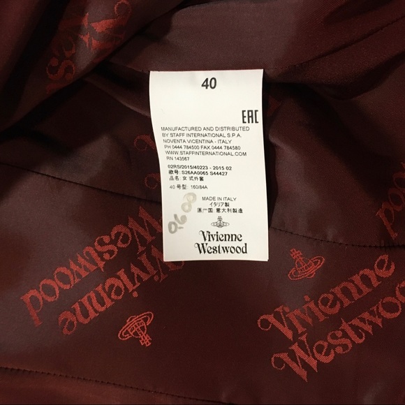 Vivienne Westwood Red label classic Melton Coat - Picture 7 of 16